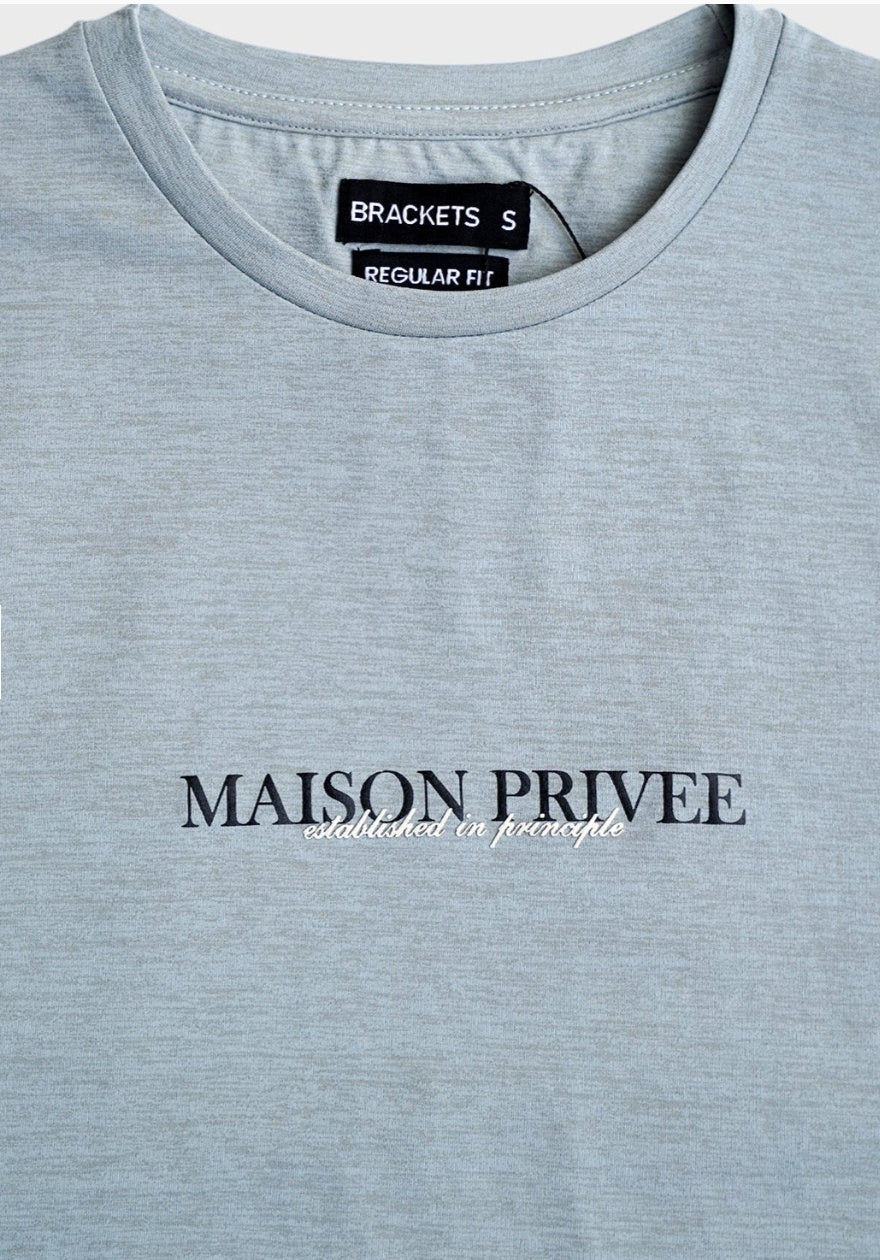 Grey Print T-Shirt